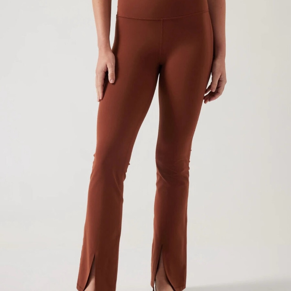 Athleta Ancient Mahogany Brown Elation Split Flare Pant - Picture 2 of 12